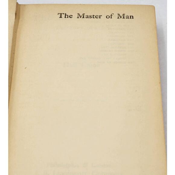 The Master Of Man The Story Of Sin By Hall Caine, Antique Antiquarian Book 1921 - Picture 15 of 16